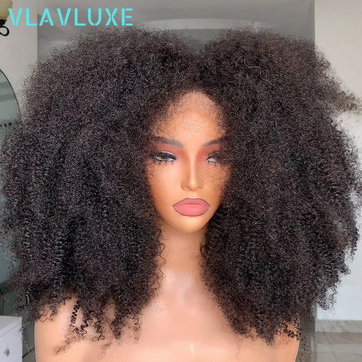 Afro Kinky Curly 13x6/360 HD Human Hair  Wig 450 Density Wear And Go 16-36 Inch Glueless Wig Remy Brazilian Curly Wig Human Hair