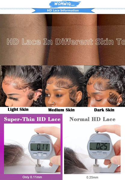 Invisible Strap 360 Full Hd Lace Glueless Wig Chocolate Brown Water Wave 30 Inch Lace Front Wig Human Hair Deep Wave Frontal Wig