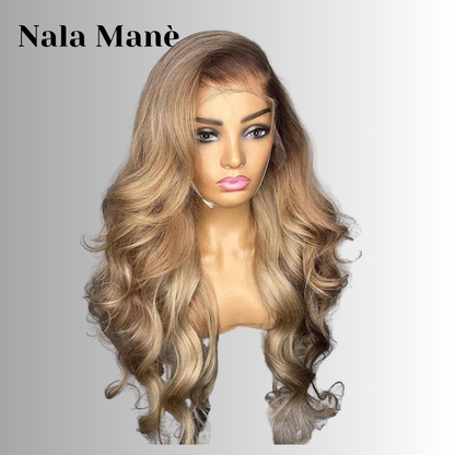 Ash Blonde | 13x6 Invisible HD Lace Voluminous Body Wave Wig(Human Hair)