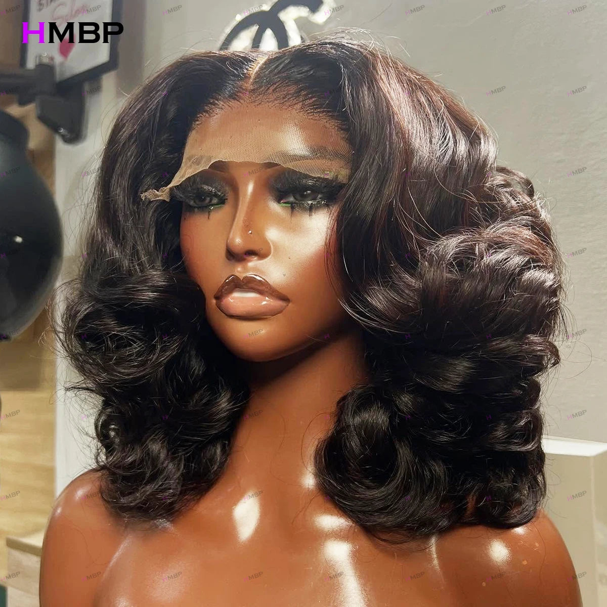 450 Density Glueless Lace Wig Human Hair Ready To Wear Bouncy Curly Wigs 13×6/360 HD Lace Frontal Wigs Preplucked Hair For Women