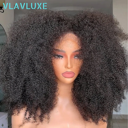 Afro Kinky Curly 13x6/360 HD Human Hair  Wig 450 Density Wear And Go 16-36 Inch Glueless Wig Remy Brazilian Curly Wig Human Hair