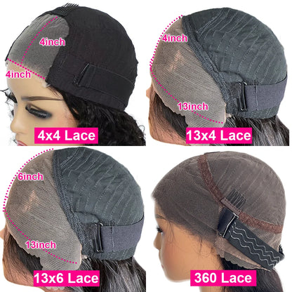 400 Density Afro Kinky Curly Glueless Human Hair Wigs 13×6 HD Lace Frontal Wig 13×4/360 HD Transparent Lace PrePlucked For Women