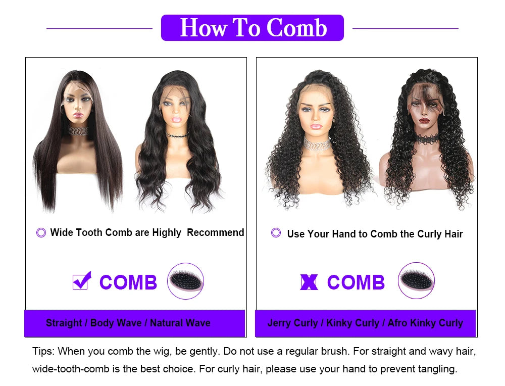 Glueless Wigs Human Hair 400 Density 360 HD Transparent Lace Human Hair Wig 13x4/13x6 Lace Frontal Wig Preplucked 100%Human Hair