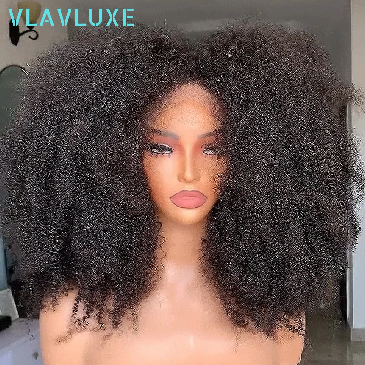 Afro Kinky Curly 13x6/360 HD Human Hair  Wig 450 Density Wear And Go 16-36 Inch Glueless Wig Remy Brazilian Curly Wig Human Hair