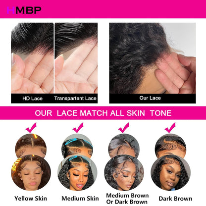 450 Density Glueless Lace Wig Human Hair Ready To Wear Bouncy Curly Wigs 13×6/360 HD Lace Frontal Wigs Preplucked Hair For Women
