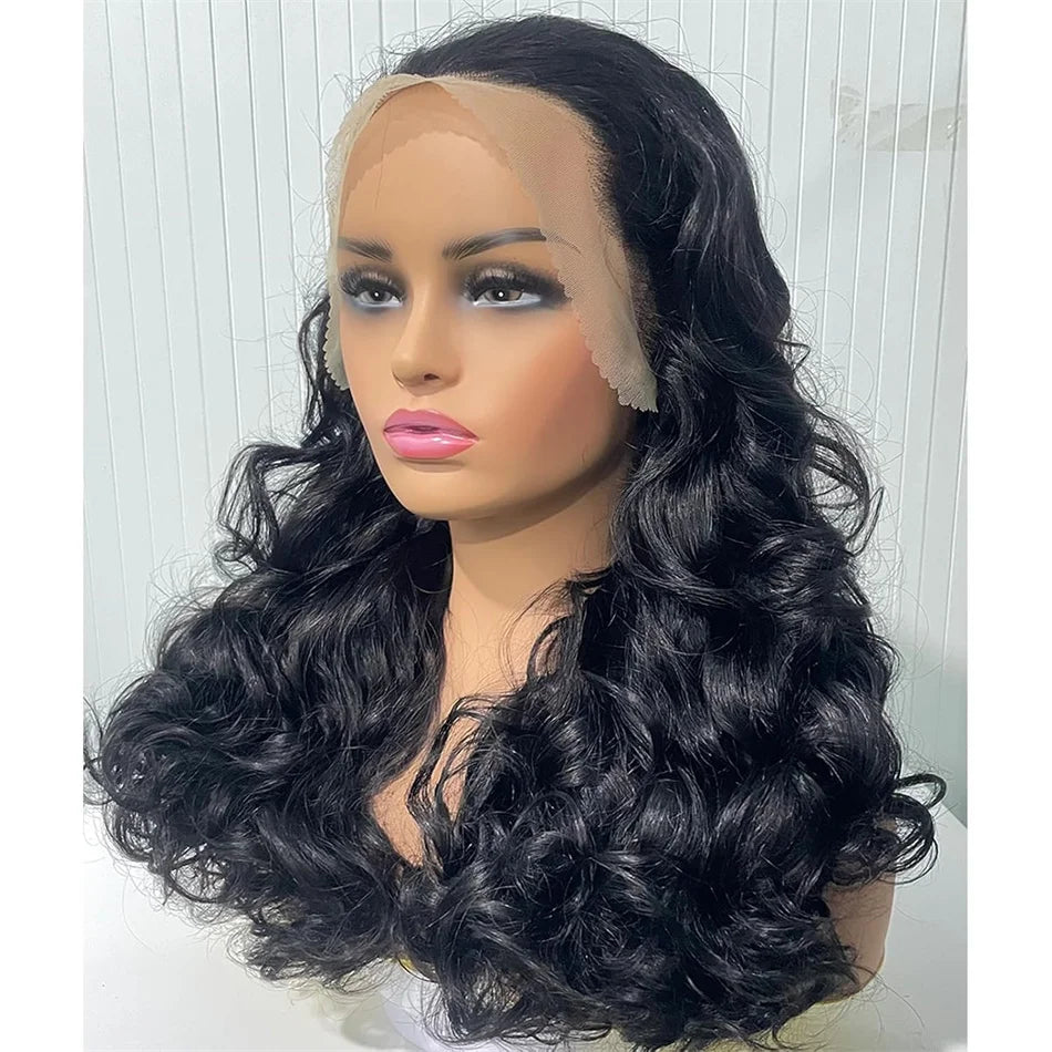 Raw Hair Vietnamese 250 Density 100% Human Hair 13x4 Lace Frontal Wigs Bouncy Wave Loose Wave Bob Wig Lace Front Human Hair Wigs